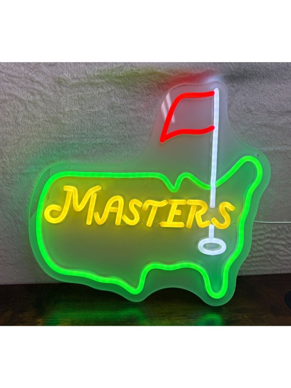 USB-Powered dimmable Neon LED Wall Light Masters Golf Sign
